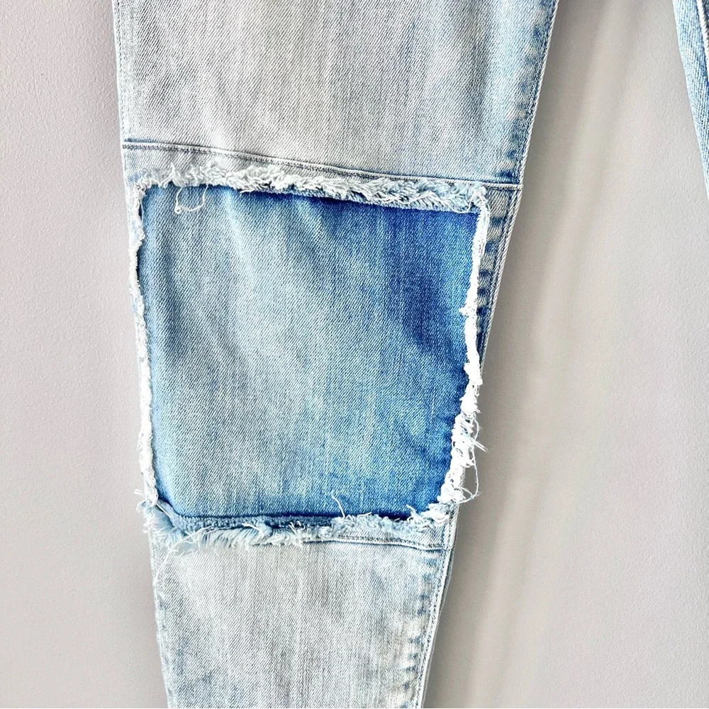 Hudson Suzie Midrise Ankle Super Skinny Denim | Light Wash Raw Hem | Size 29